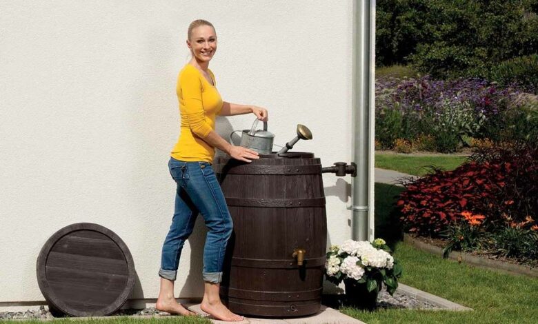 Un récupérateur d'eau de pluie invisible.