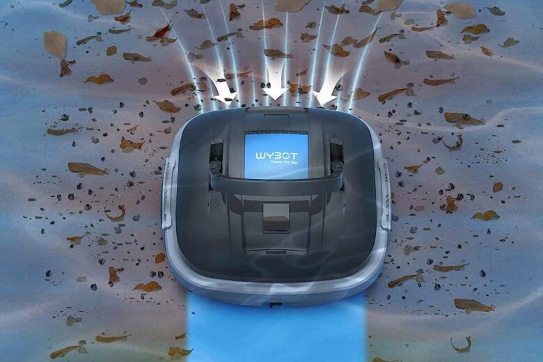 Le robot aspirateur de piscine est équipé d'une batterie au lithium rechargeable de 5 200 mAh.