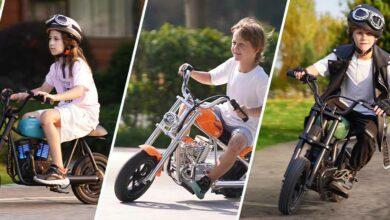 Trois nouvelles motos électriques pour les enfants.