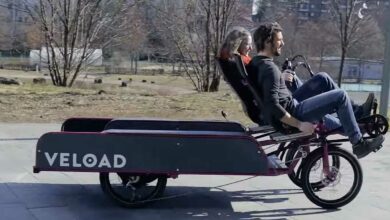 Un véhicule électrique fabriqué par la société allemande de mobilité Veload.