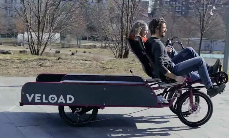 Un véhicule électrique fabriqué par la société allemande de mobilité Veload.