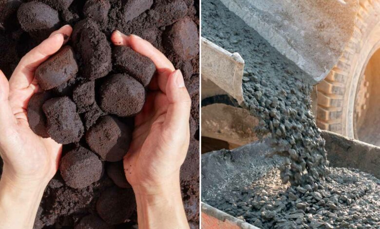 L'invention d'un béton à base de marc de café.