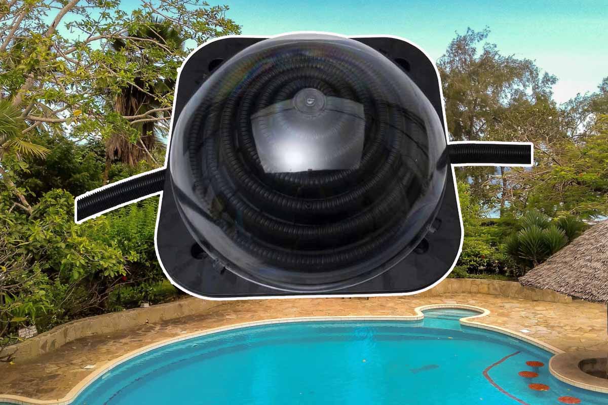 Le dôme solaire, une invention pour chauffer l'eau d'une piscine sans électricité.