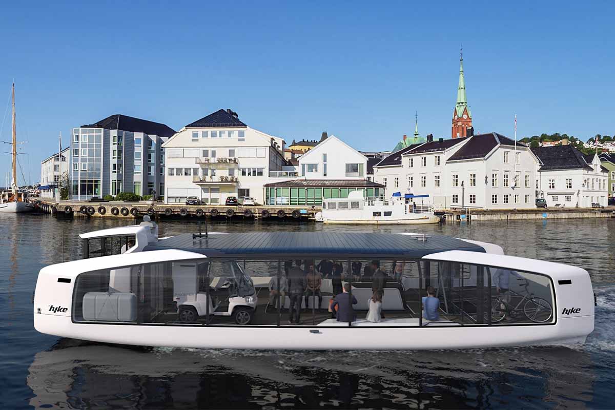 Un bateau électrique zéro émission et silencieux.