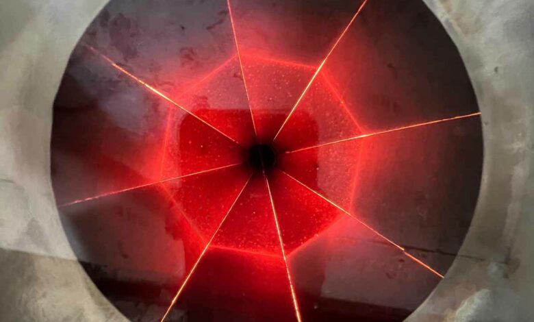 Gros plan sur le récepteur Synhelion.