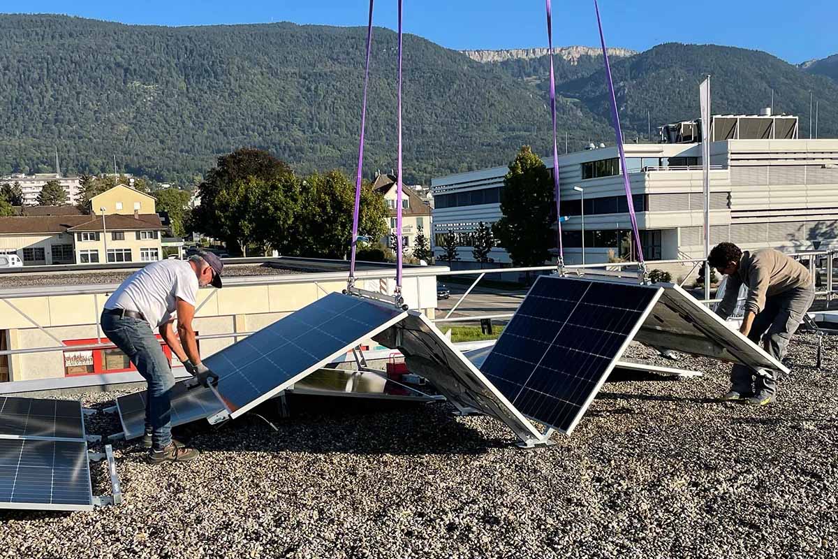 Un panneau solaire innovant et pliable.