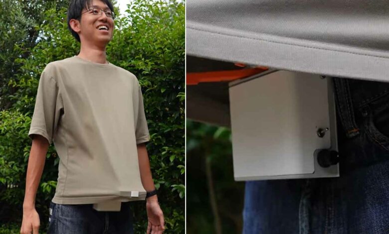Une invention insolite pour rester au frais.