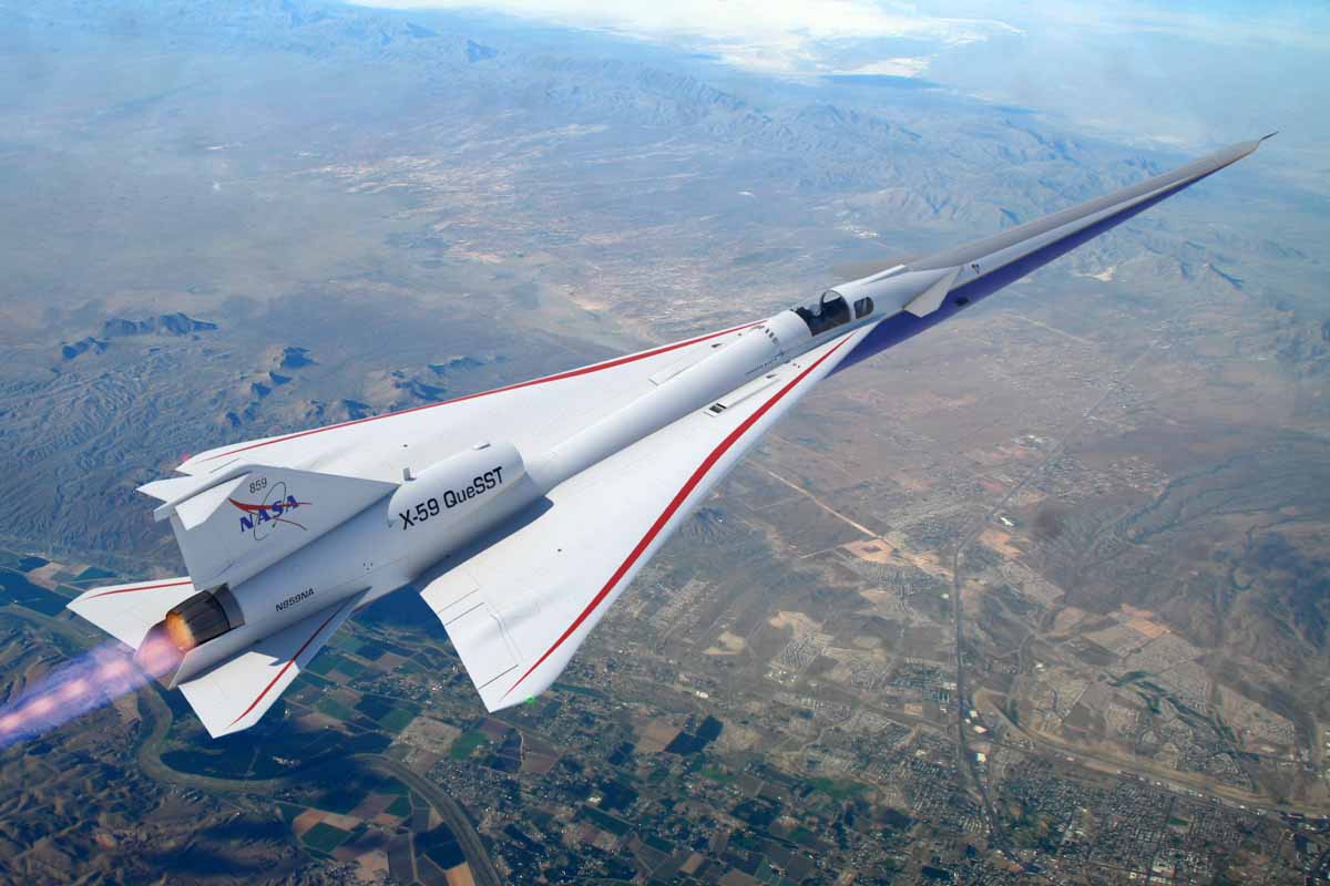 En collaboration avec la mission Quesst de la NASA, l'équipe de Lockheed Martin Skunk Works® travaille sur un avion supersonique révolutionnaire.