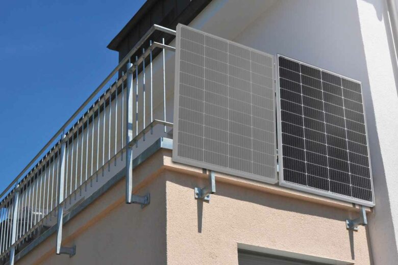 Un panneau solaire de balcon « low cost ».