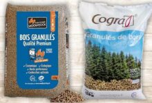 Les pellets Cogra et Woodstock sont à seulement 6,50 € le sac de 15 kg.