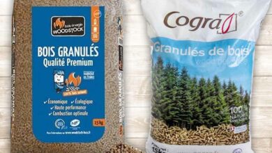 Les pellets Cogra et Woodstock sont à seulement 6,50 € le sac de 15 kg.