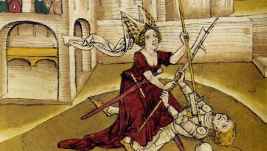 Les divorces par duel à mort dans l'Allemagne antique.