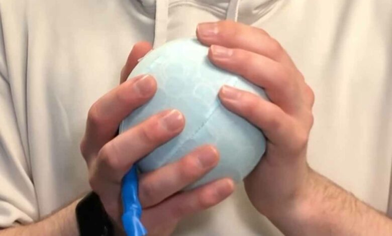 Un ballon qui imite votre respiration pour vous relaxer.