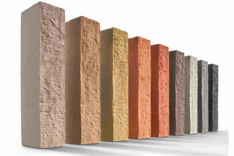 La gamme Pirrouet comprend des briques de parement disponibles en 9 couleurs différentes.