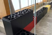 L'invention de blocs en polypropylène recyclés facilement réutilisables, résistants et modulables à l’infini.