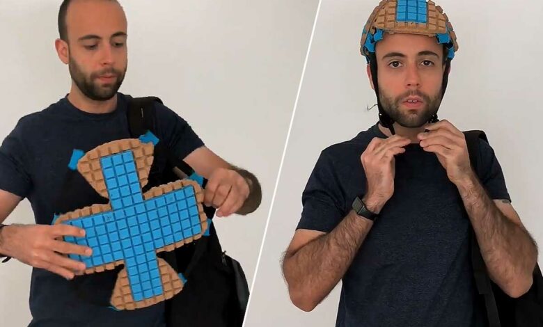 Flattie, le premier casque au monde à se plier complètement à plat.