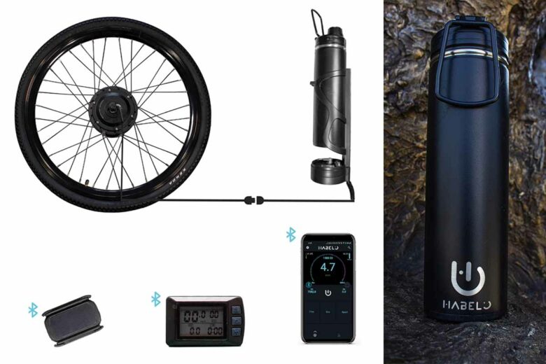HABELO facilite l’upcycling de votre vélo en e-bike grâce à son kit d’électrification Clic&Go simple à installer.