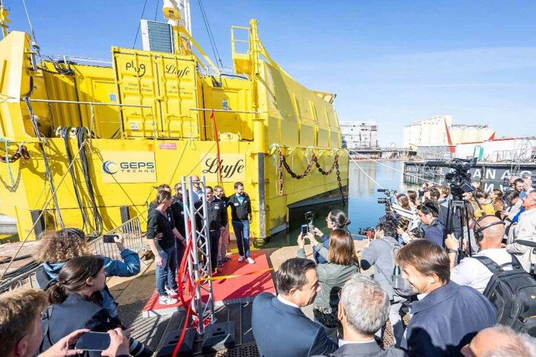 L'inauguration du premier site pilote de production d’hydrogène renouvelable offshore au monde en 2022.