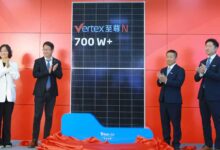 Trina Solar a déclaré qu'elle avait commencé la production en grande quantité des modules de la série Vertex N 700W+