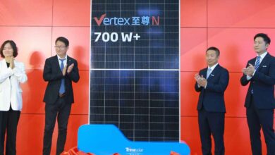 Trina Solar a déclaré qu'elle avait commencé la production en grande quantité des modules de la série Vertex N 700W+