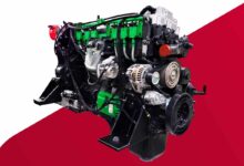Le premier moteur à combustion de 8,7 l fonctionnant à l'hydrogène destiné aux véhicules de taille moyenne.