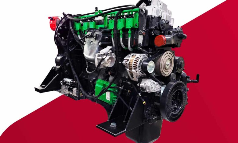 Le premier moteur à combustion de 8,7 l fonctionnant à l'hydrogène destiné aux véhicules de taille moyenne.