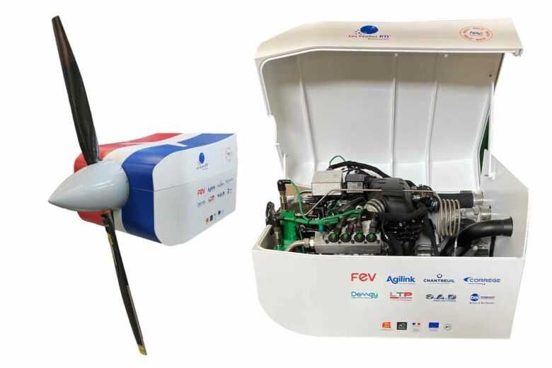 FEV a dévoilé un moteur d'aviation adapté à l'hydrogène au Salon du Bourget.