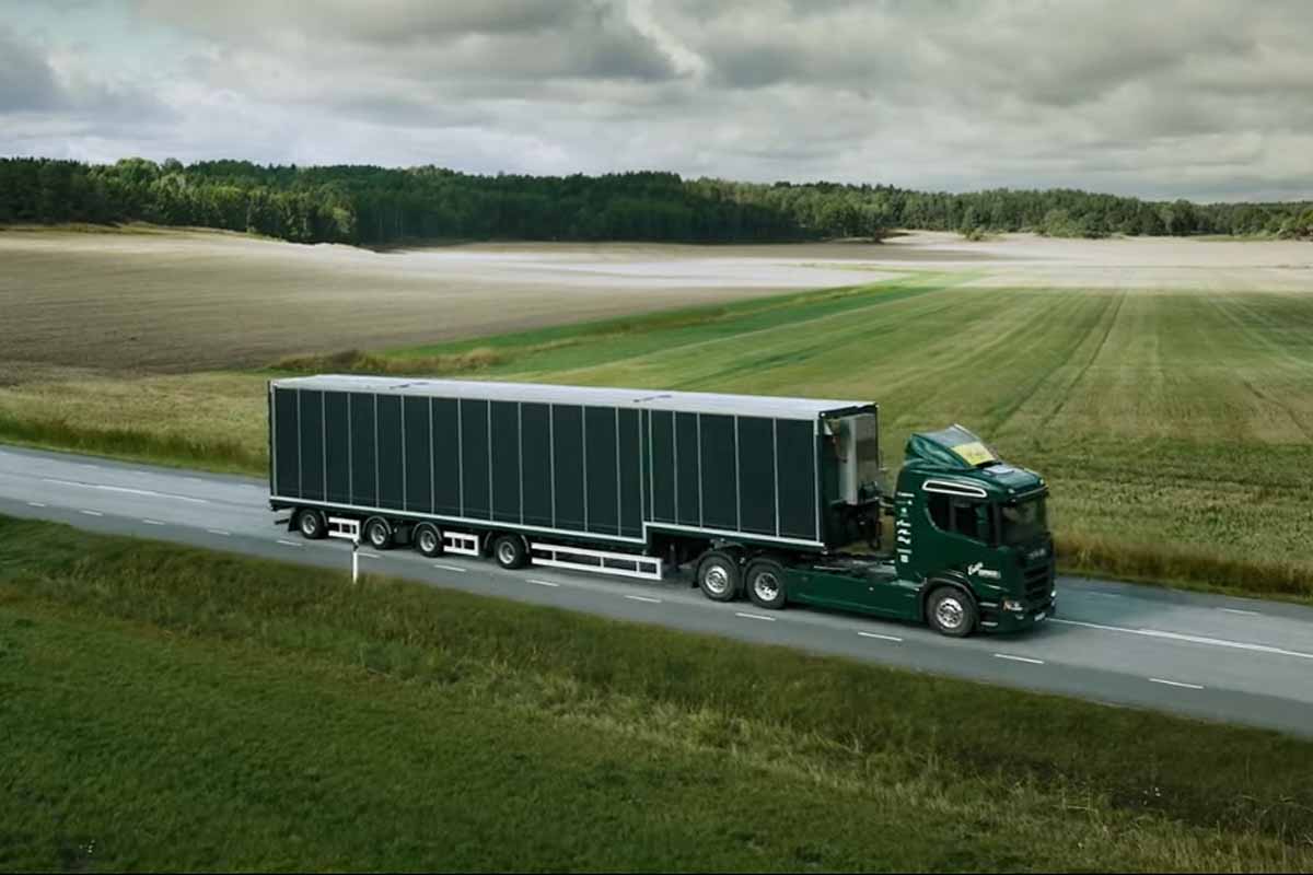 Le premier camion solaire au monde, solution pour décarboner le