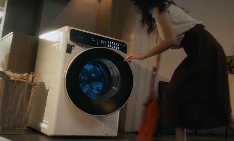 L'invention d'une machine à laver le linge séchante et innovante.