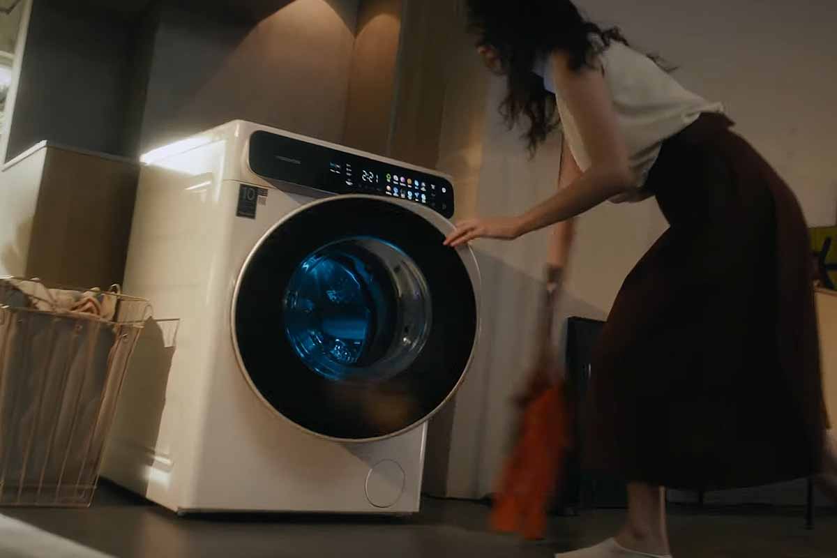 L'invention d'une machine à laver le linge séchante et innovante.