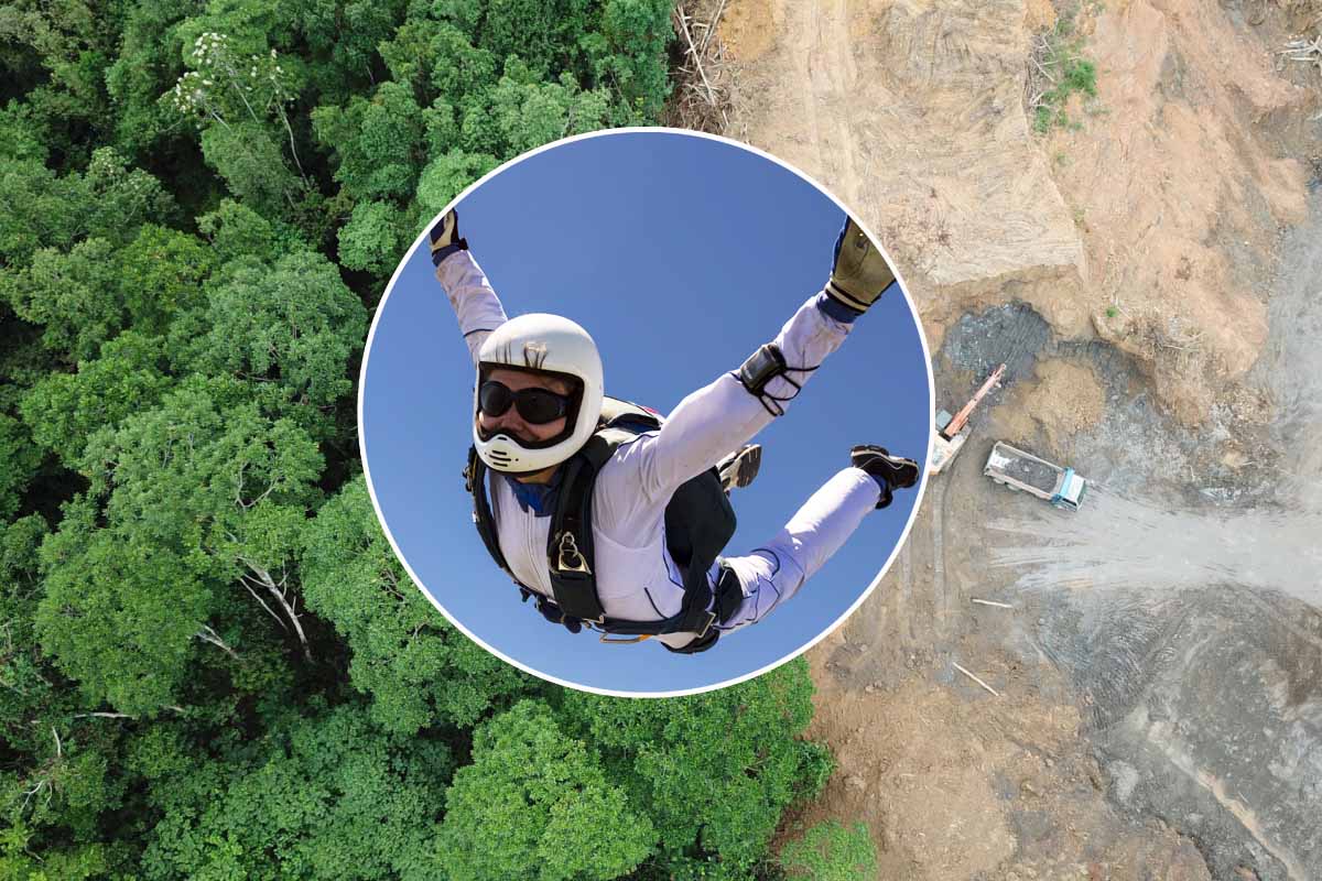 Le parachutiste Luigi Cani saute à 300 km/h pour semer 100 millions de graines en Amazonie