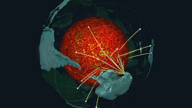 Les ondes sismiques des tremblements de terre dans l'hémisphère sud ont été utilisées pour échantillonner la structure ULVZ le long de la limite noyau-manteau de la Terre.