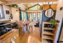 Une des plus grandes Tiny Houses de l'entreprise française Baluchon.