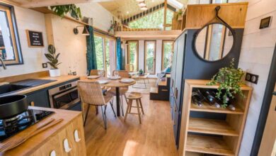 Une des plus grandes Tiny Houses de l'entreprise française Baluchon.