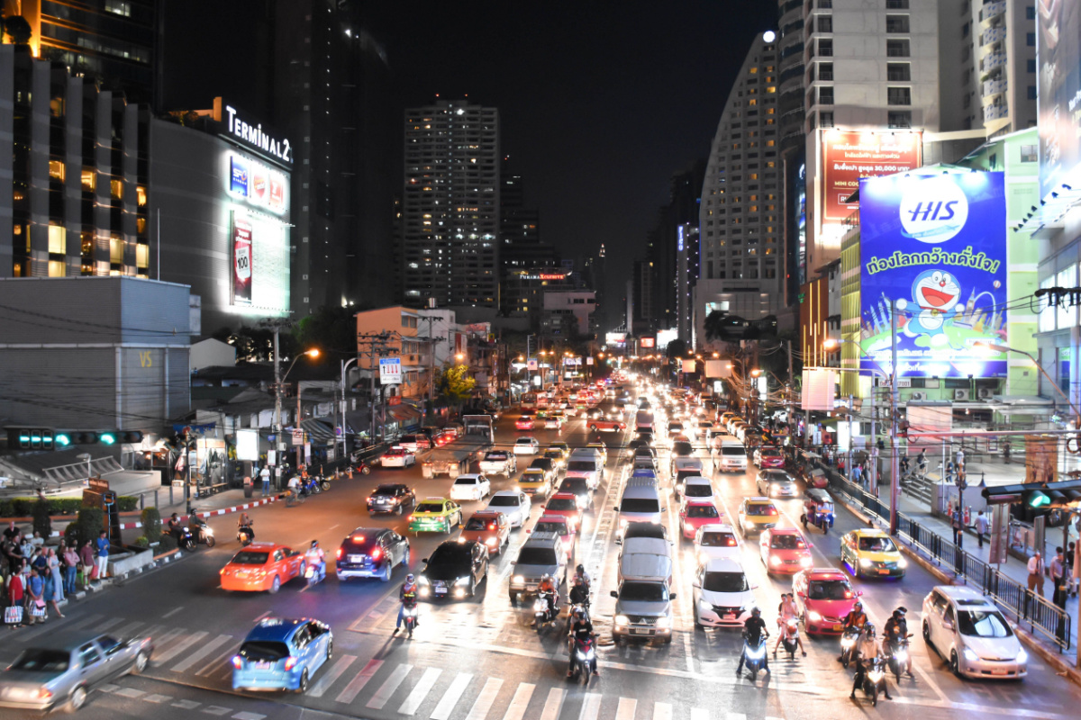 Un embouteillage à Bangkok.