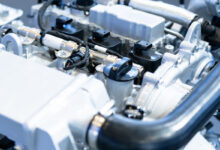Un moteur à hydrogène.