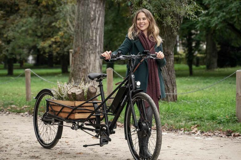 Le vélo-cargo pour se balader et transporter des choses facilement.