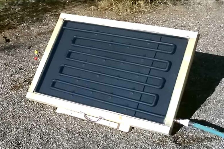 Un chauffe-eau solaire maison.