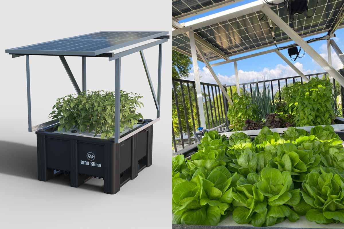 L'invention d'un système modulaire agrivoltaïque breveté qui combine l'énergie solaire, la culture hydroponique et le stockage de l'eau.