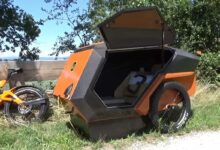 Il fabrique une caravane haut de gamme pour les amateurs de vélos électriques.