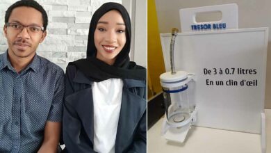 L'invention d'un robinet écoresponsable pour les mosquées de Touflati Hamada et Soifouani Msaidie. Crédit photo : Trésor Bleu