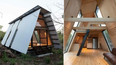 « Sula » est une maison A-Frame préfabriquée conçue par l'architecte Diana Salvador pour une famille vivant sur les îles Galápagos.