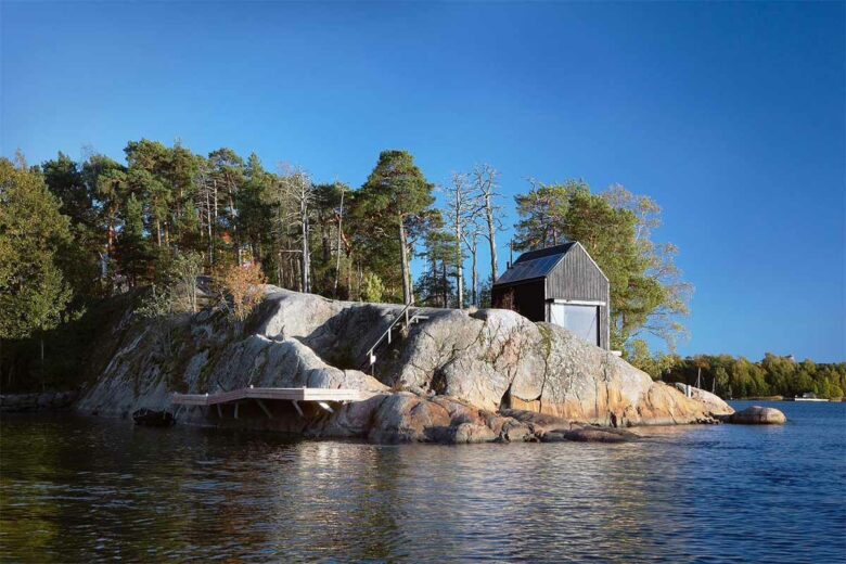 Une majamaja sur un archipel d'Helsinki.