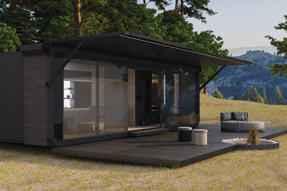 Le pod studio, une tiny house de chez podform.