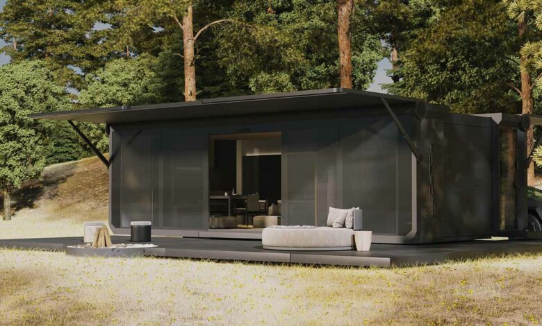 Le Pod Studio de chez Podform qui triple sa surface en 15 min.