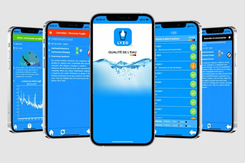 Tout savoir sur la qualité de l'eaude votre robinet avec l'application LYZO.