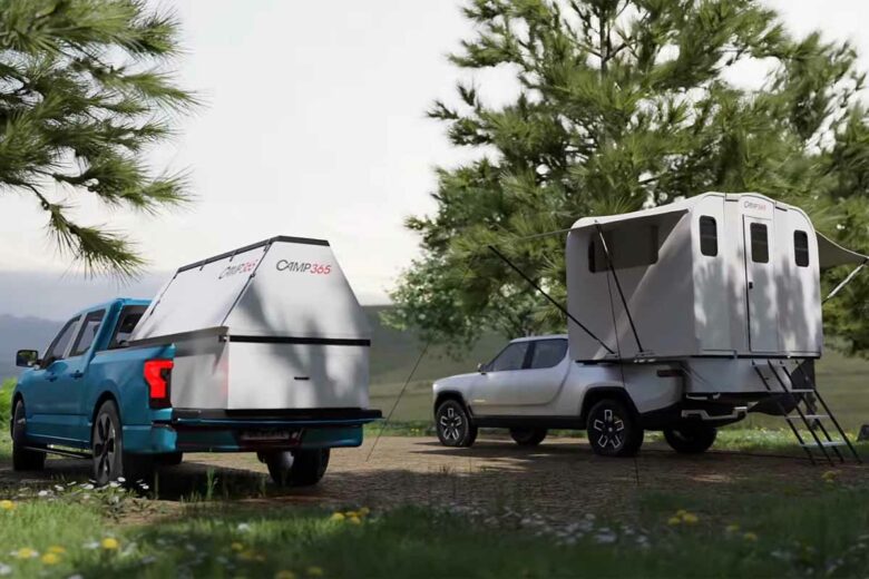 Une cabine de camping familiale et hors réseau.