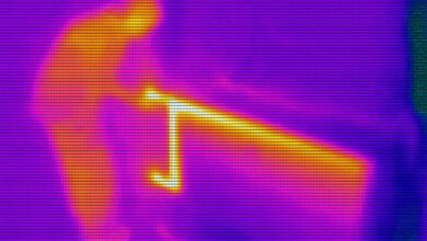 Une caméra thermique pour identifier les problèmes d'isolation.