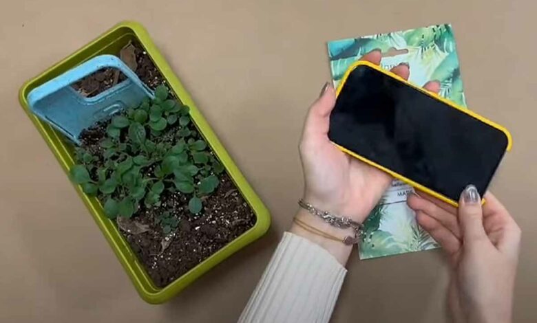 La première coque de téléphone au monde que vous pouvez planter après utilisation.