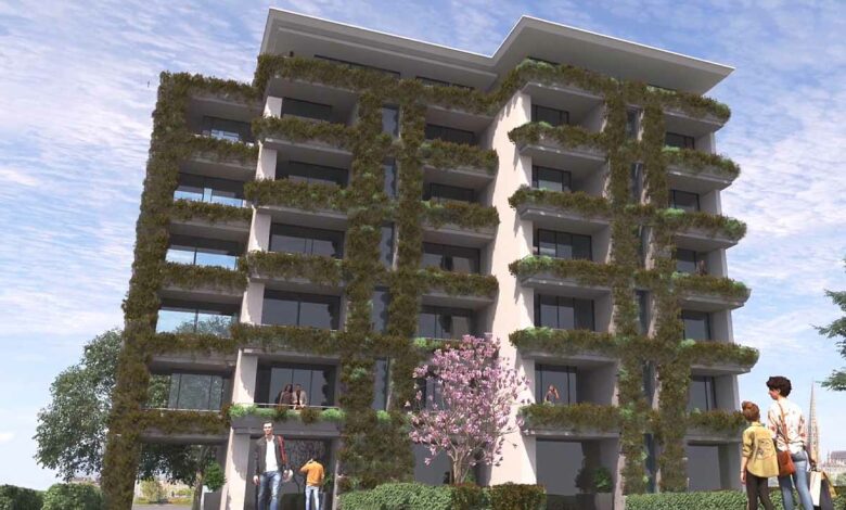Concept de mur végétalisé par Vegetek.